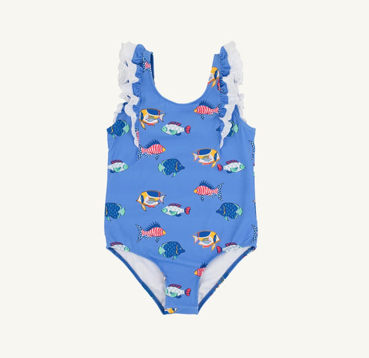 TBBC | Ruehling Ruffle Bathing Suit - Here Fishy Fishy