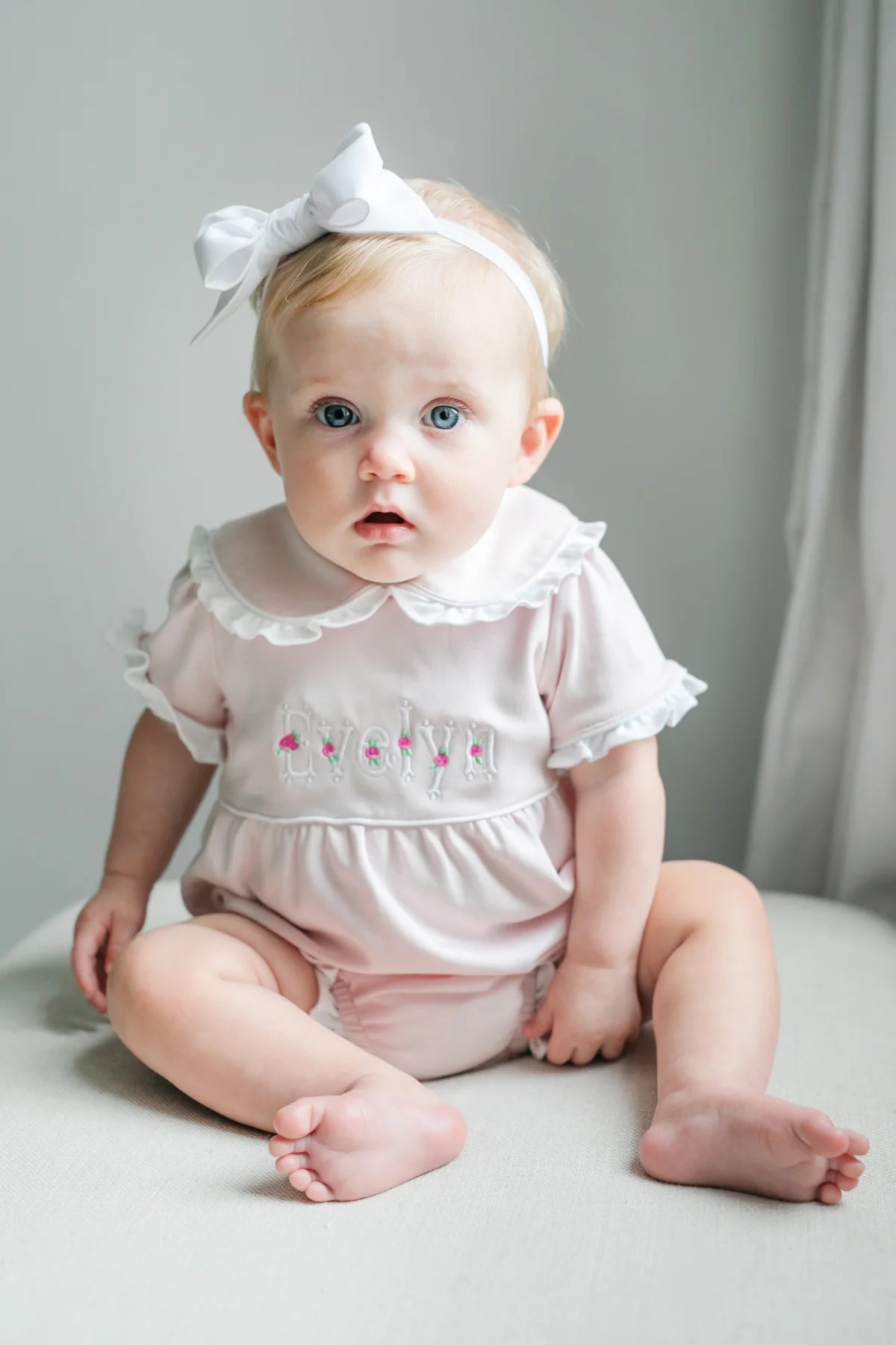 Lila & Hayes | Coucil Girls' Pima Cotton Bubble - Light Pink