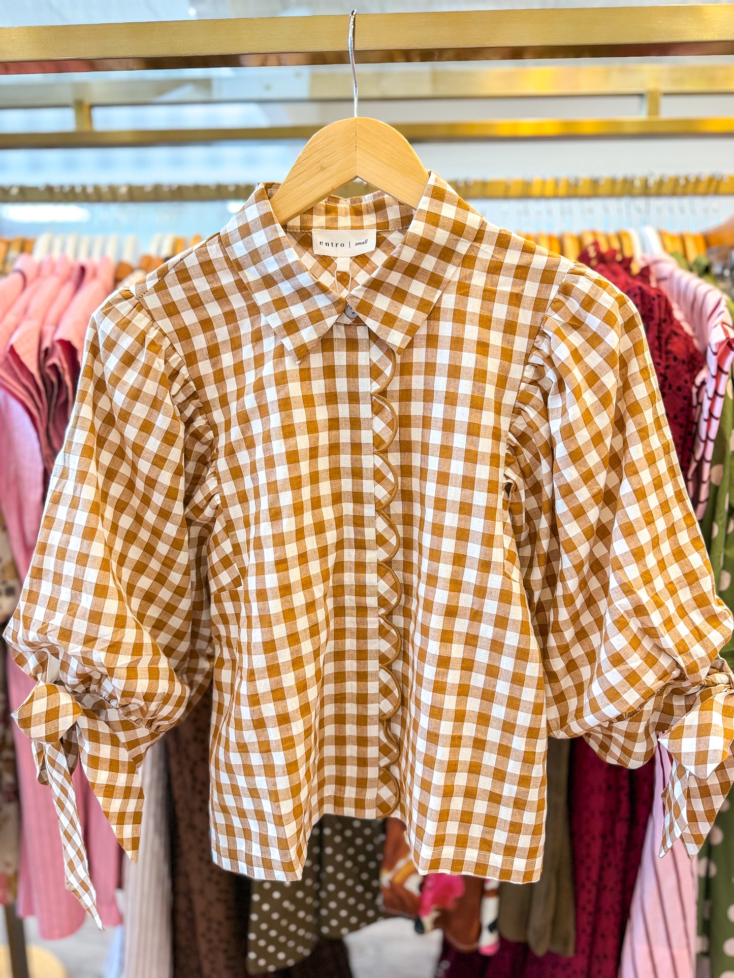 Lucy Gingham Top