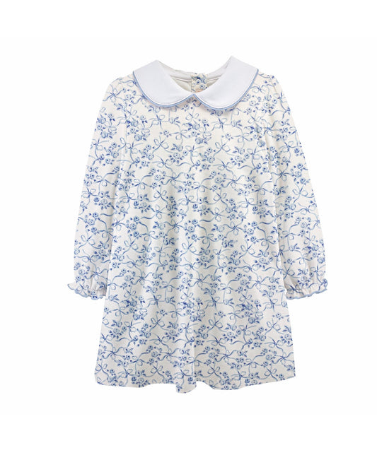 Baby Club Chic | Blue Romantic Toile Dress