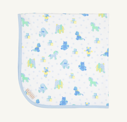 TBBC | Baby Buggy Blanket - Cuddle Up Cutie/Buckhead Blue