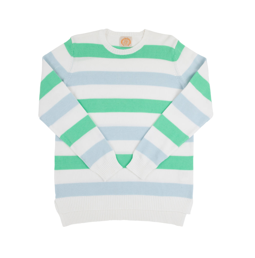 TBBC-Cissy Sweater-Buckhead Blue/Green Stripe