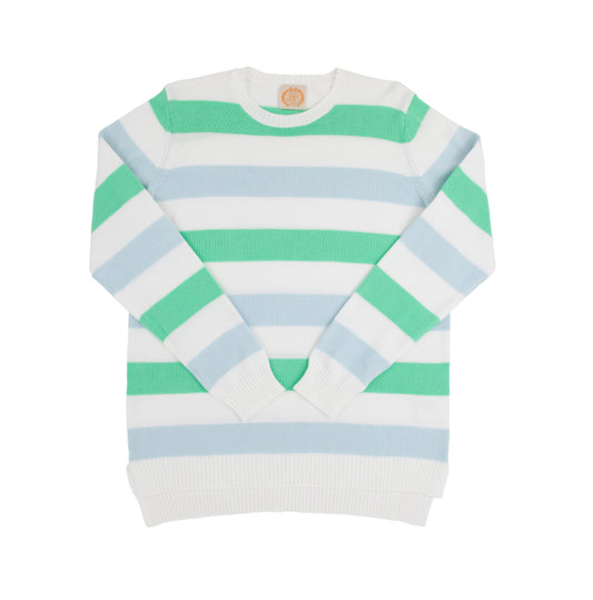 TBBC-Cissy Sweater-Buckhead Blue/Green Stripe