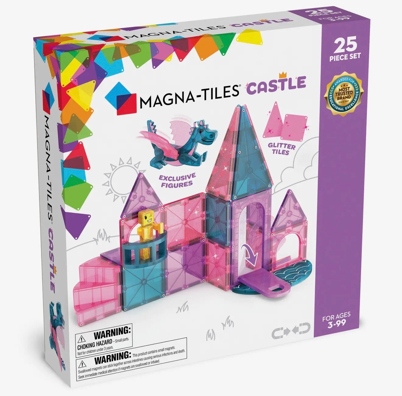 Magna-Tiles | Castle 25-Piece Set
