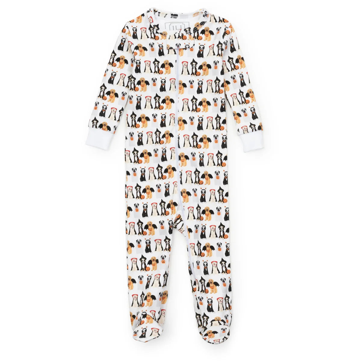 Lila & Hayes | Parker Zipper Pajama - Halloween Pups