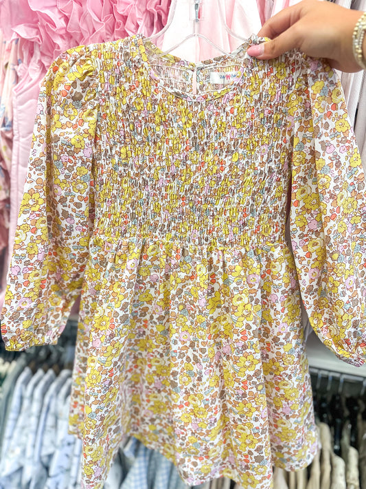 Lulu Bebe | Emily Smocked Floral Dress