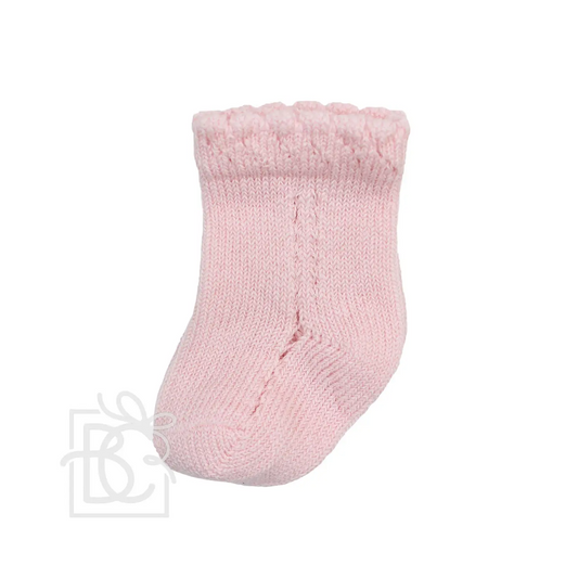 Carlomagno - Newborn Open Work Cotton Socks