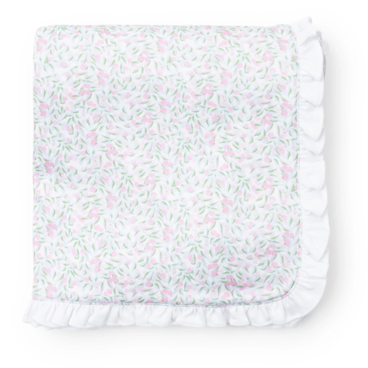Lila & Hayes | Ruffled Pima Cotton Blanket - Garden Soiree