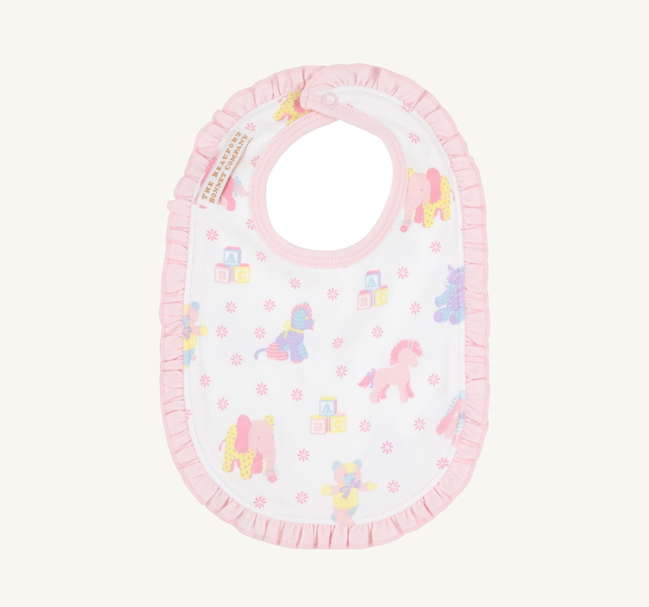 TBBC | Burp Me Bib - Cuddle Up Cutie/Palm Beach Pink