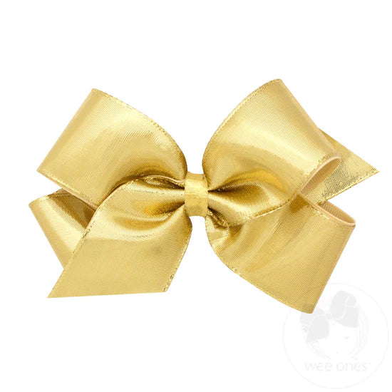 Wee Ones-Med Gold Metallic Bow