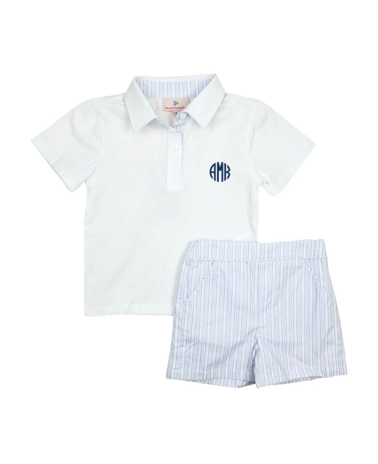 Smockingbird | Easter Toile Short Set