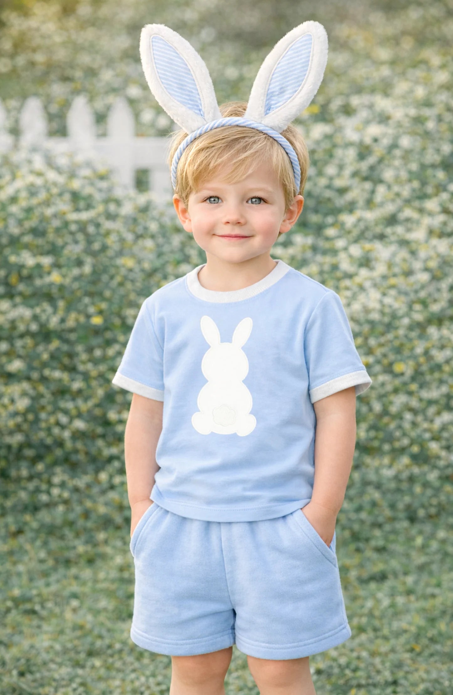 Bits & Bows | Blue Cottontail T-Shirt