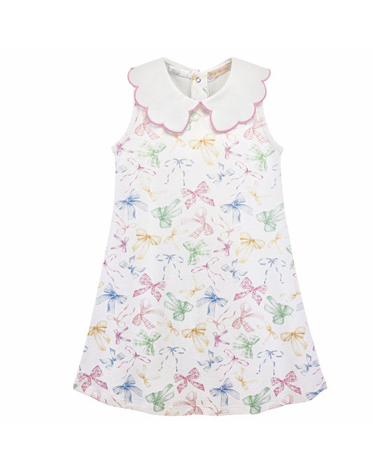 Baby Club Chic | Confetti Bows Scalloped Collar Dress