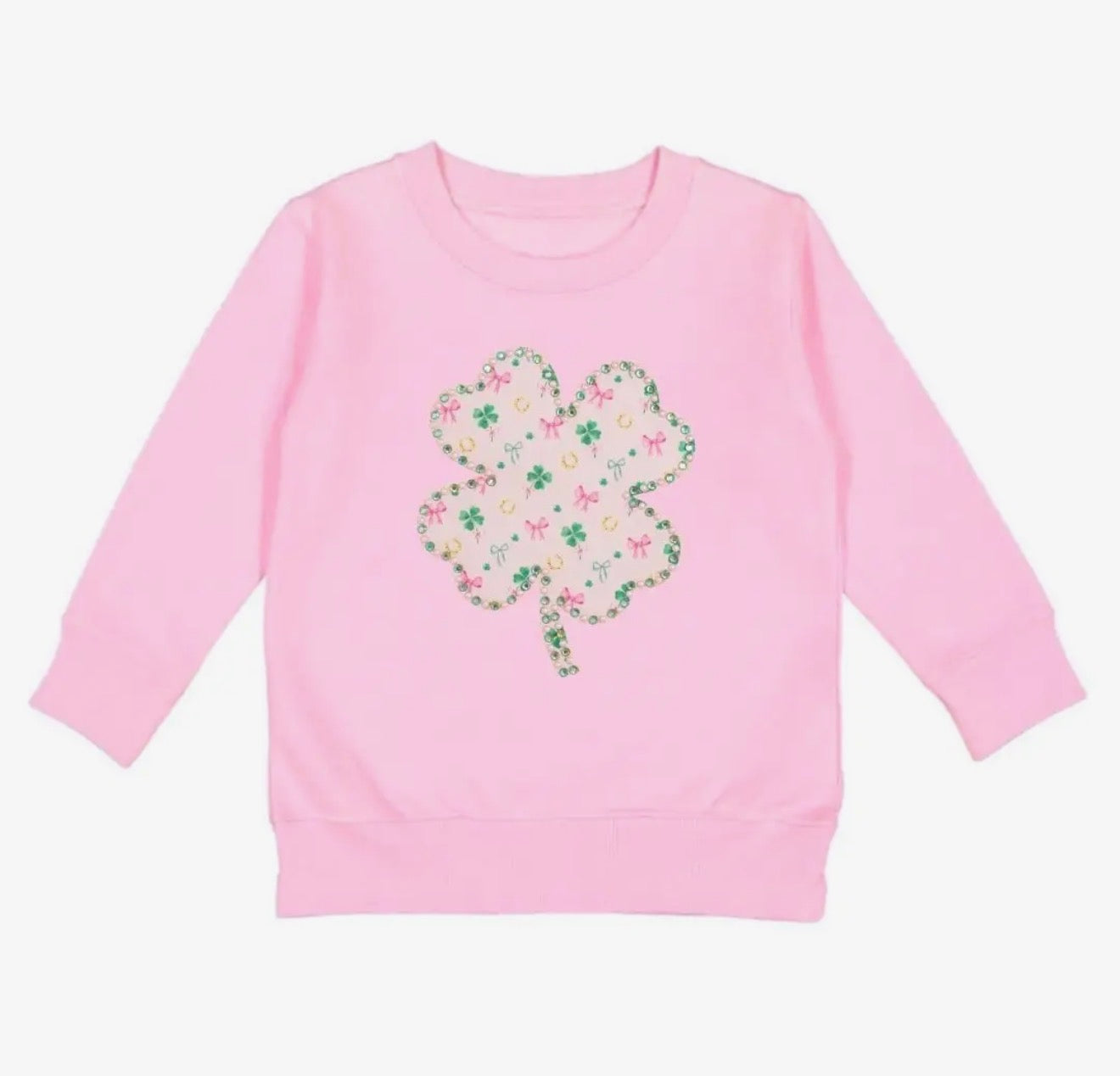 Sweet Wink | Shamrock Patch St. Patrick's Day Sweatshirt