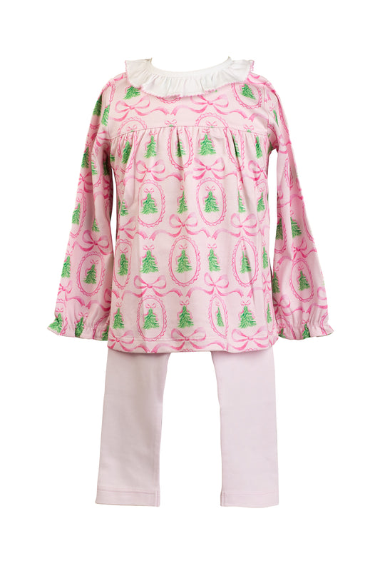 Proper Peony | Pink Tannenbaum Tunic Set