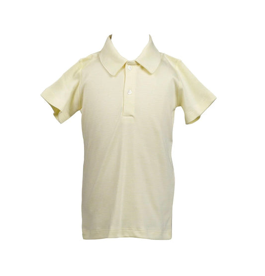 Proper Peony | Yellow Stripe Polo