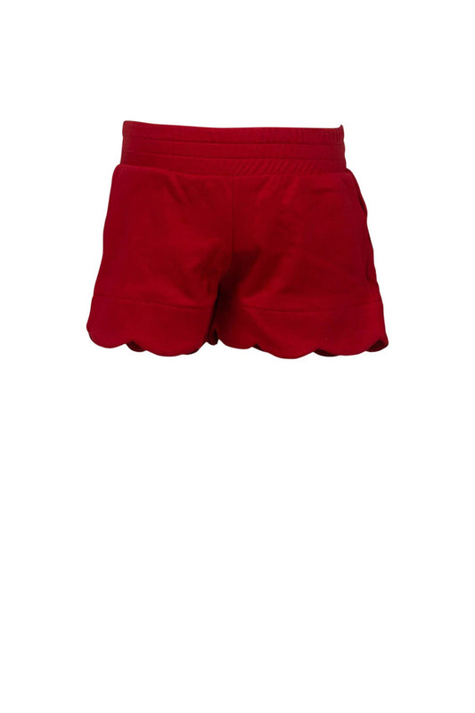 Proper Peony - Red Scallop Shorts