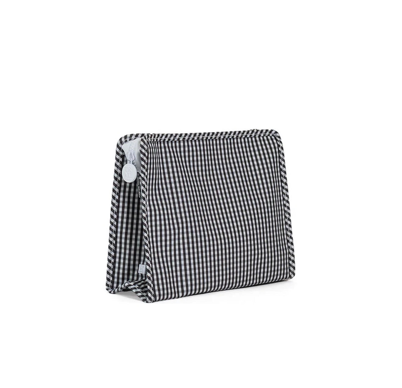 TRVL | Roadie Medium Zip Pouch - Gingham Black