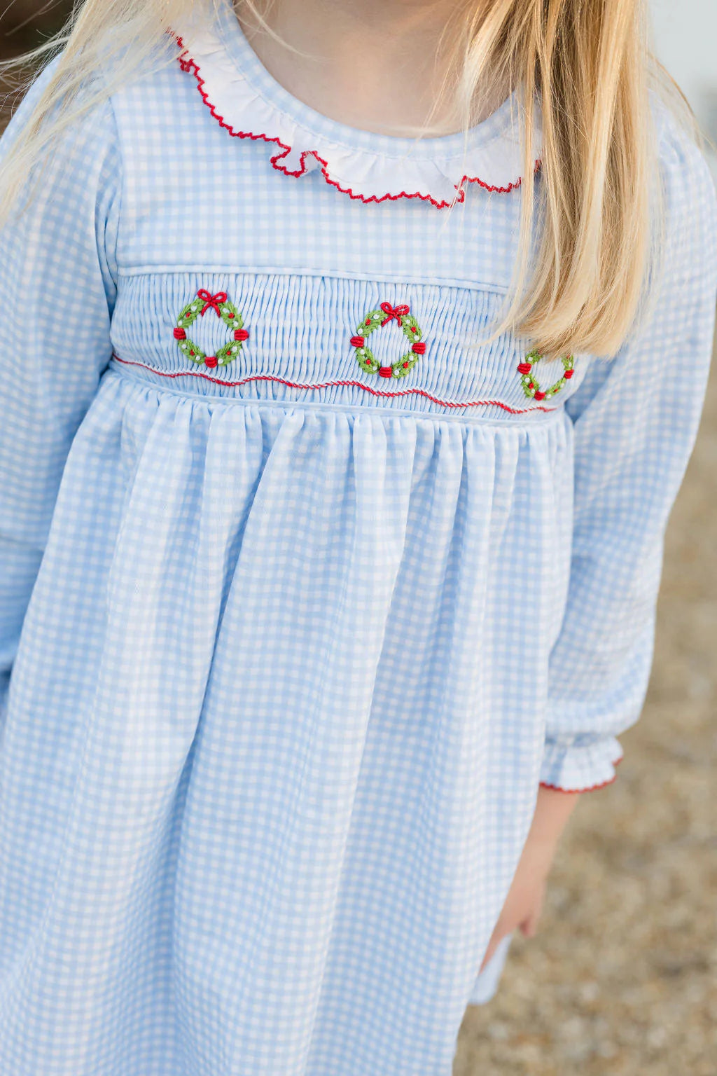 James & Lottie | Sara Smocked Wreath Dress