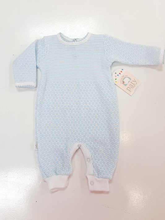 Paty | LS Romper - Blue