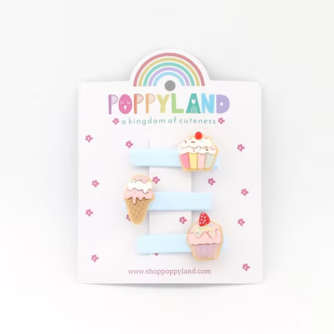 Poppyland | Dessert Trio Hair Clips