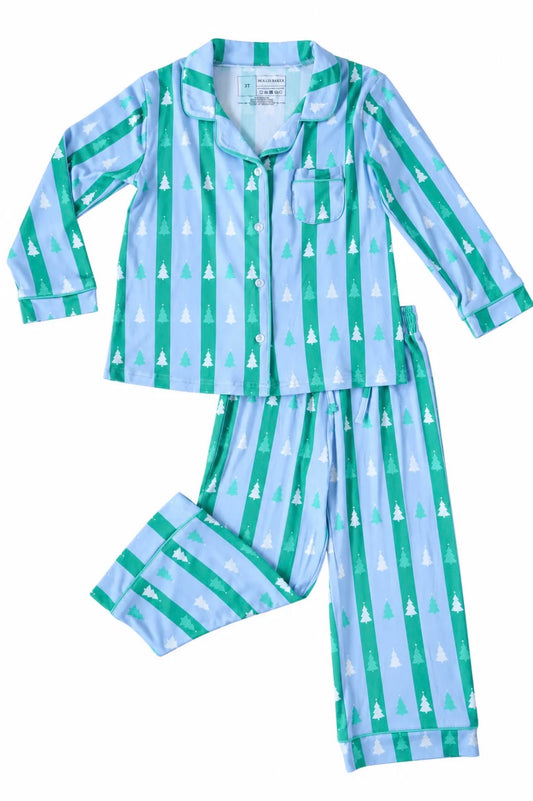 Hollis Baker | Kevin Set - Blue & Green Stripes