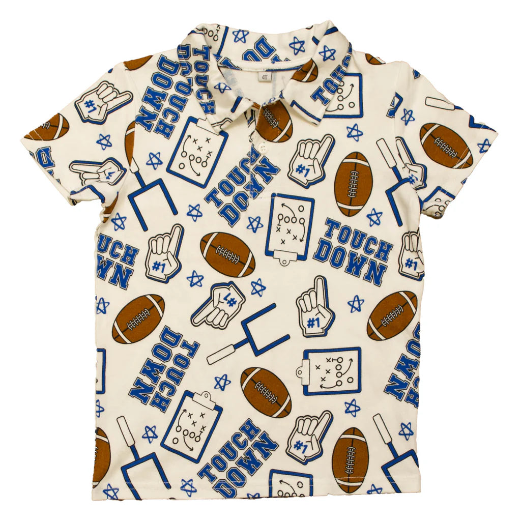 Belle Cher - Boys Royal Blue Touchdown Set