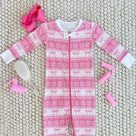 TBBC - Noelles Night Night Frosty Fairisle Pink