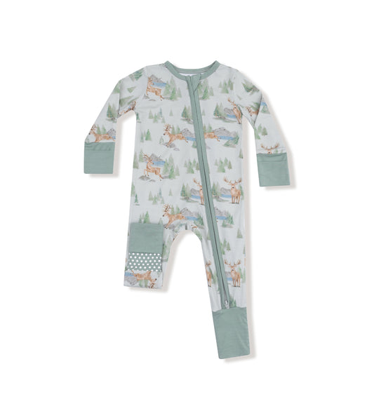 Angel Dear | Buck Deer Zipper Romper