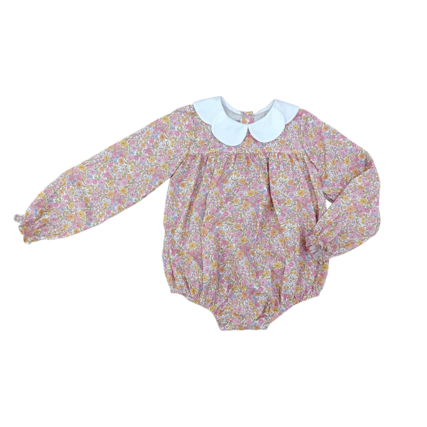 Love George | Fall Floral Scallop Collar Bubble