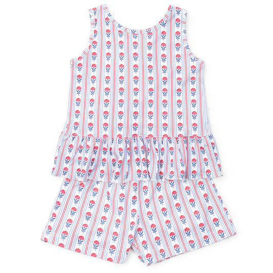 Lila & Hayes | Poppy Girls' Short Set - Liberty Floral