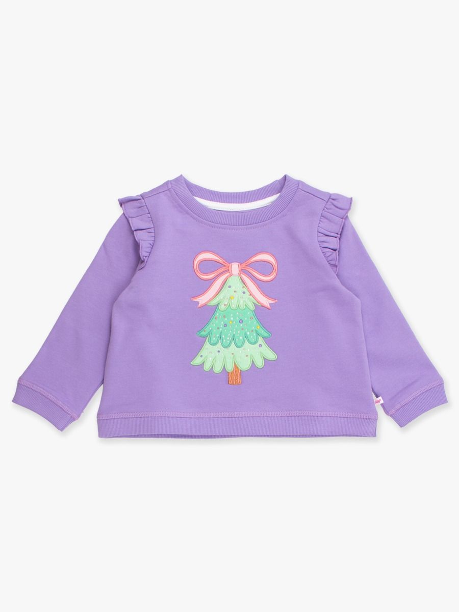 RuffleButts | Twinkling Trees Sweatshirt