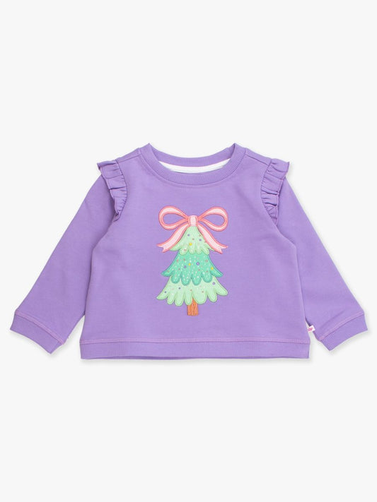 RuffleButts | Twinkling Trees Sweatshirt