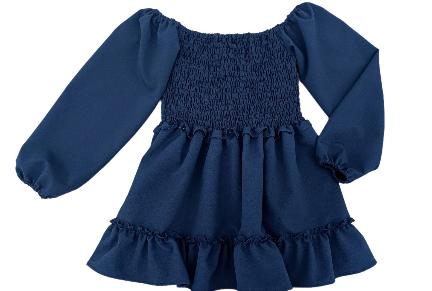 BE Elizabeth - Smocked Body Navy Dress