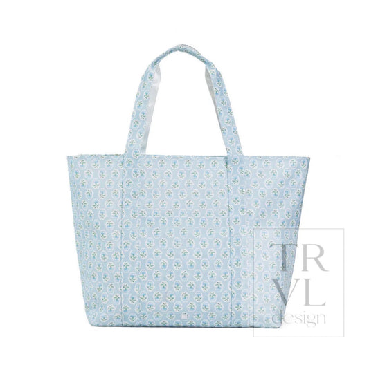 TRVL | Jumbo Tote - Petite Fleur Blue