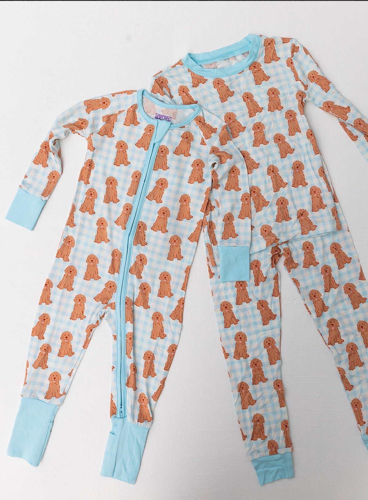 Poppy Kids | Blue Goldendoodle Pajama Set
