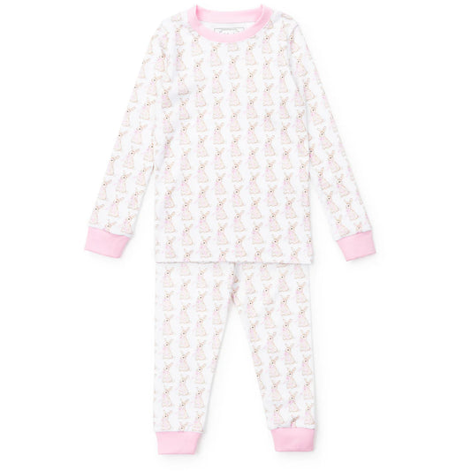 Lila & Hayes | Grayson Girls' Pajama Pant Set - Easter Bunnies Pink
