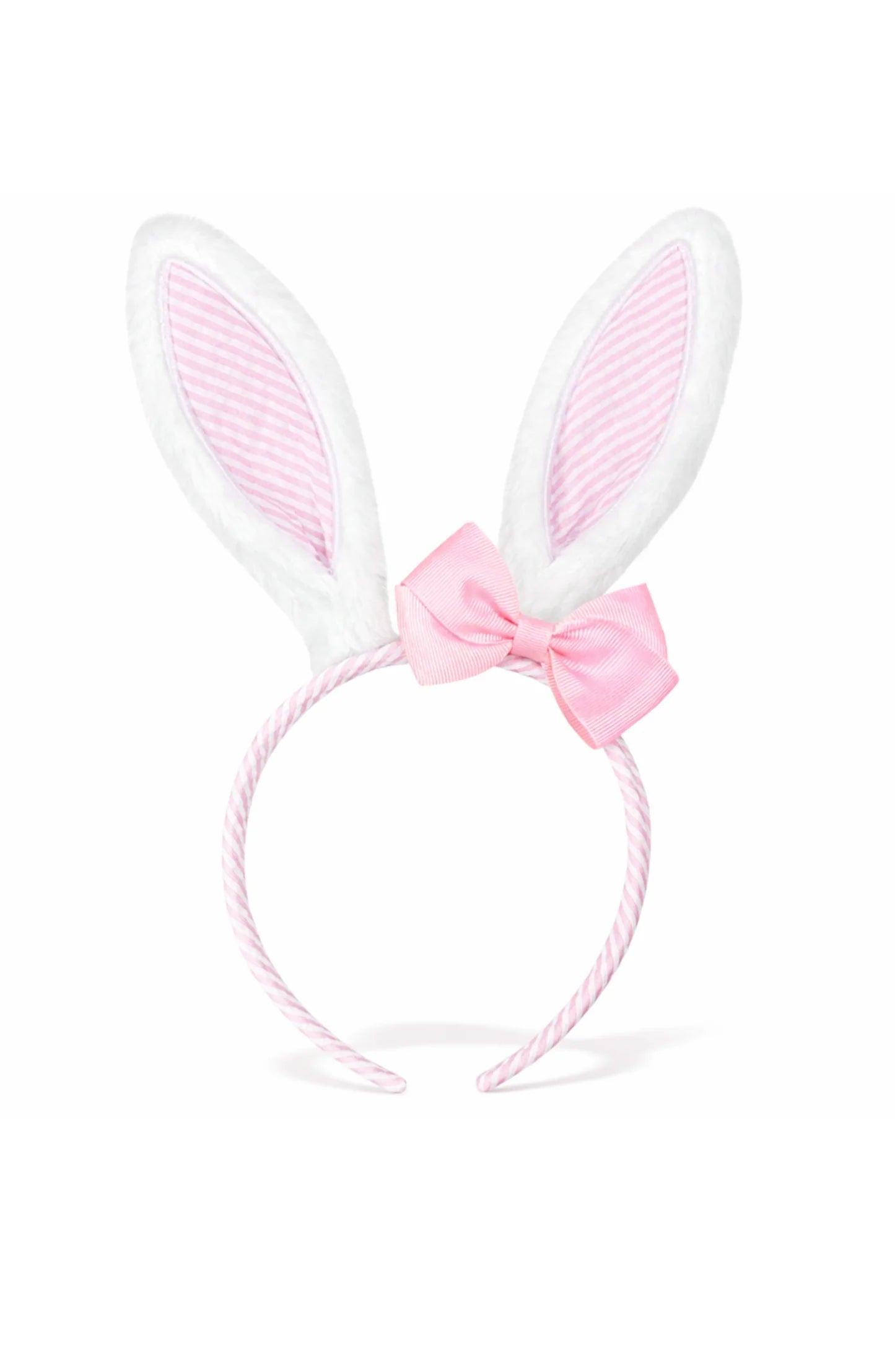 Bits & Bows | Pink Seersucker Bunny Ears