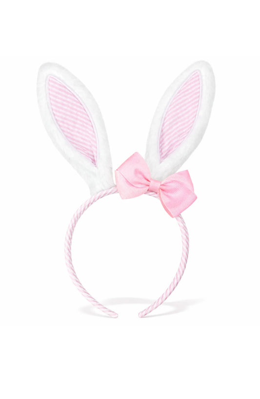 Bits & Bows | Pink Seersucker Bunny Ears