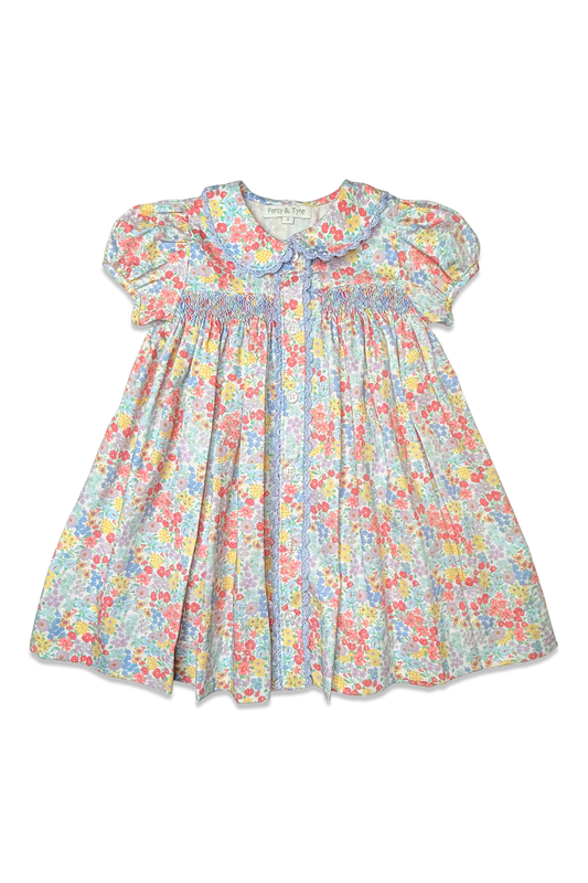 Percy & Tyne | Smocked Placket Dress - Churchill Floral