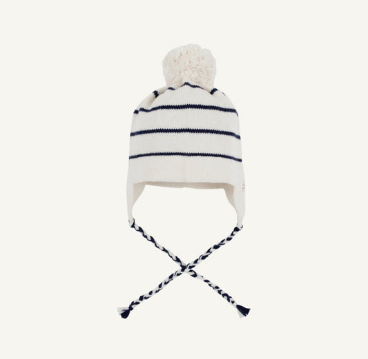 TBBC | Parrish Pom Pom Hat - Nantucket Navy Stripe