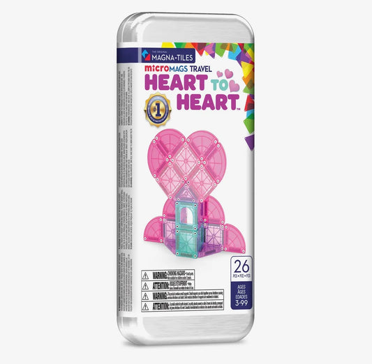 Magna-Tiles | Heart to Heart 26-Piece Travel Set