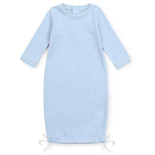 Lila & Hayes | George Pima Cotton Daygown - Light Blue