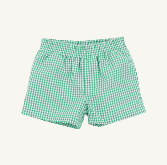 TBBC | Sheffield Shorts - Gibson Island Green Mini Gingham
