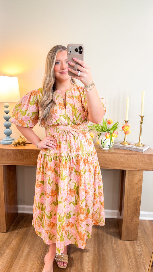 Cleo Floral Midi Dress