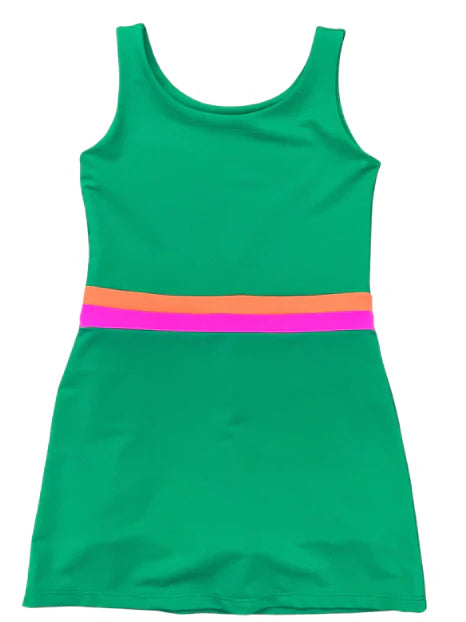 Poppyland | Annie Dress - Golf Green, Haute Pink, Citrus Pop