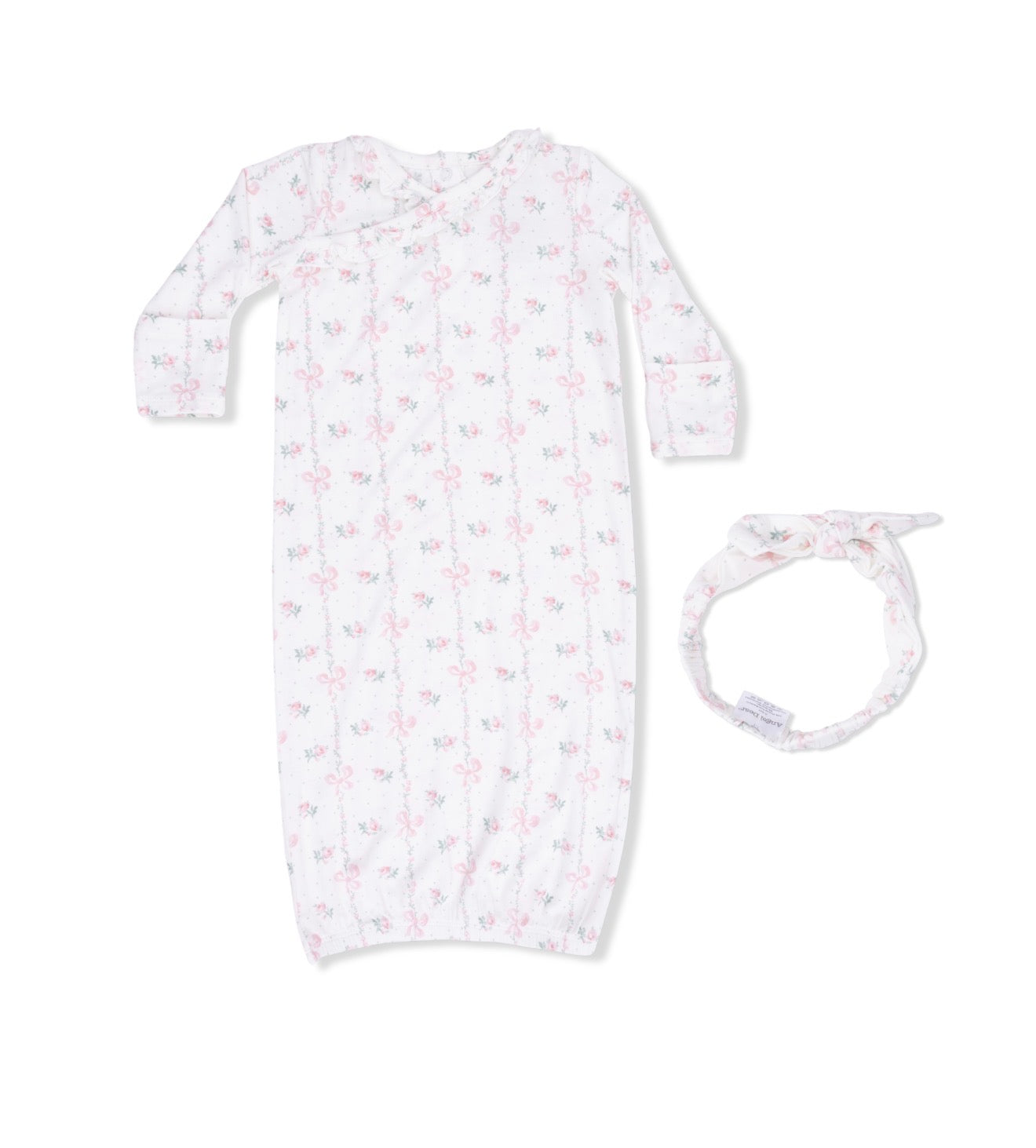 Angel Dear | Dainty Buds & Bows Gown & Knot Headband