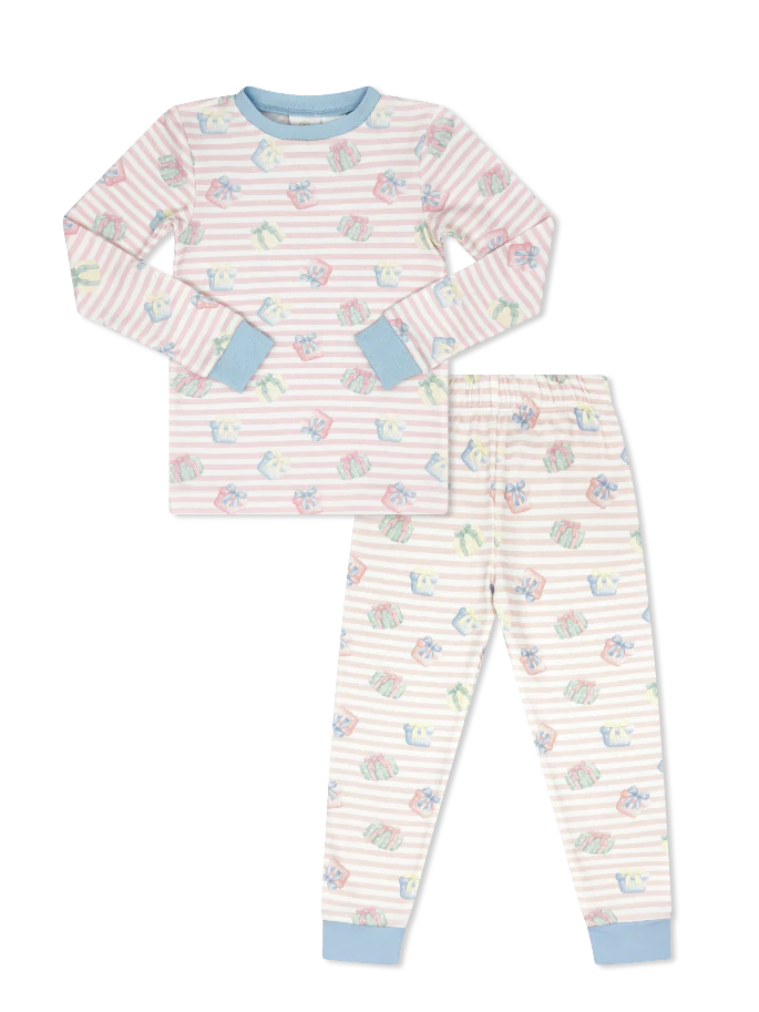 Lullaby Set | Sweet Pea PJ Set - Memorable Moments Pink