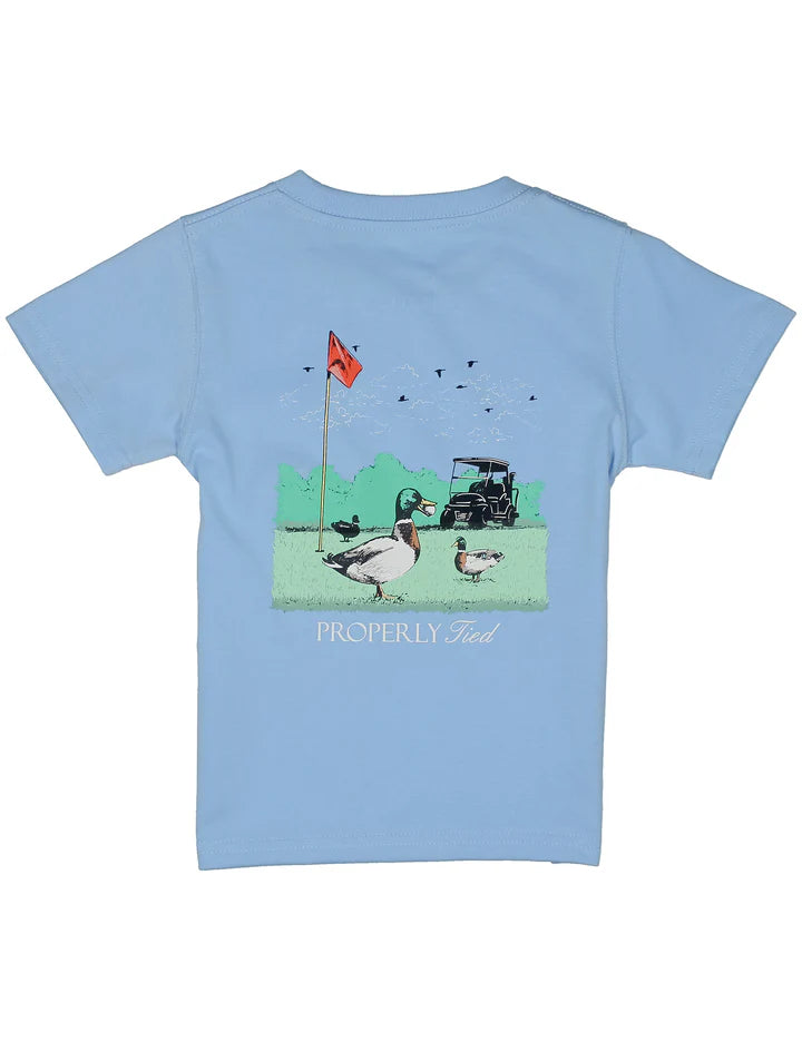 Properly Tied | Fowl Play Light Blue Tee