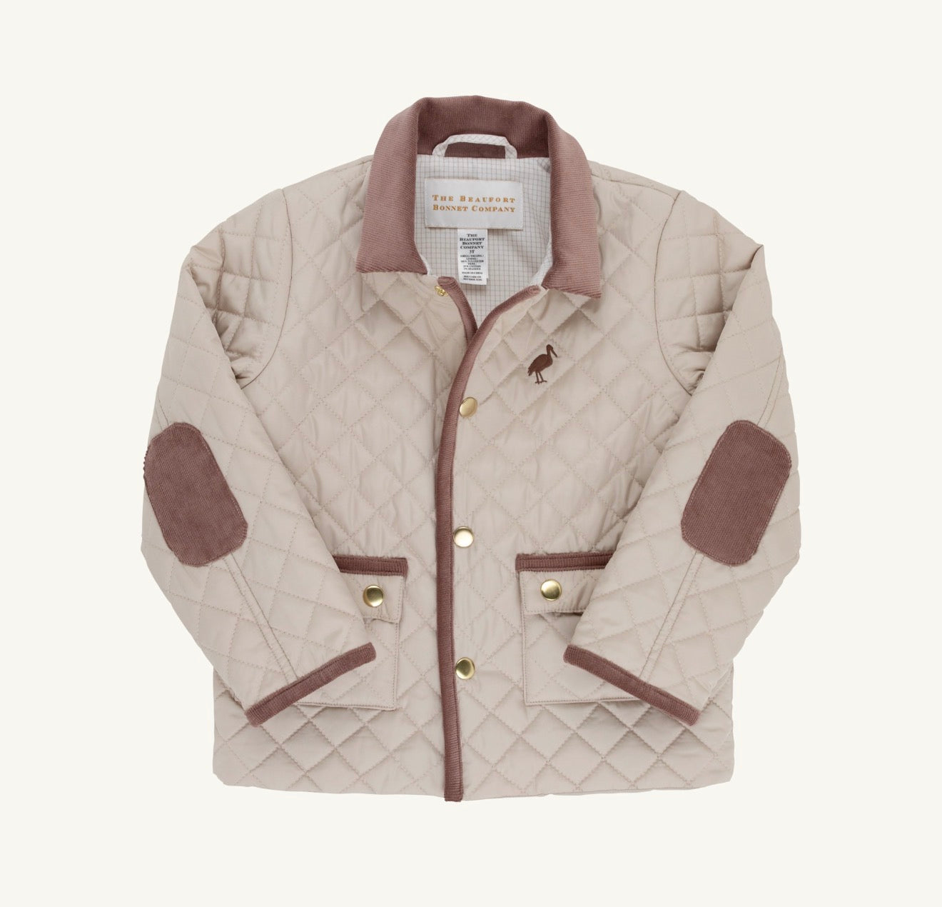 TBBC | Caldwell Quilted Coat - Keeneland Khaki/Gray Bay Brown